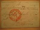 7-4-1843 MANRESA 1842/54 A Barcelona Sobre Carta Lettre Letter Frontal Front Fragmento Fragment - ...-1850 Vorphilatelie