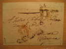 M_A CATALUÑA MANRESA Nº8 1797/1802 A Tortosa Ulldecona Tarragona Carta Lettre Letter Frontal Front Fragmento Fragment - ...-1850 Prefilatelia