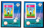 North Korea 1978: Football WC 1978 2x Blok  Perforated + Imperforated  MNH ( Michel Block 49A + BLOCK 49B) - 1978 – Argentine