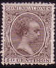 Edifil 223(*) Nuevo, Alfonso XIII Pelon 40 Cts Castaño. Catalogo 76 Eur - Unused Stamps