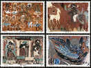 China 1987 T116 Dunhuang Murals Stamps Deer Buddha Relic Archeology Music - Buddhism
