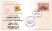 FDC Taiwan Taipei 1982 Stamps Expo Brisbane Australia Flower - FDC