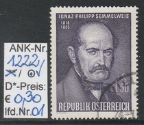 13.8.1965 - "100. Todestag V. Dr. Ignaz Philipp Semmelweis"  O Gestempelt -  Siehe Scan  (1222o 01-07) - Used Stamps