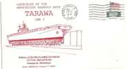 US - 2 - SHIPS -  LAUNCHING OF THE AMPHIBIOUS ASSAULT SHIP TARAWA VF COMM  CACHETED 1973 COVER - Enveloppes évenementielles