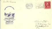 US - 2 - SHIPS - GRACE LINE FIRST VOYAGE SANTA LUCIA-CALIFORNIA-HAVANA-NEW YORK  VF CACHETED 1933 COVER - Enveloppes évenementielles