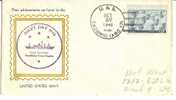 US - 2 - SHIPS - NAVY DAY VF CACHETED 1946  COVER From THE U.S.S. TACONIC AMPHIBIOUS  FORCES FLAGSHIP - Enveloppes évenementielles