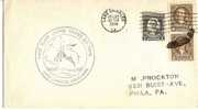 US - 2 - 1934 FIRST FLIGHT UNITED STATES AIR MAIL LAKE CHARLES LOUISIANA VF CACHETED COVER - 1c. 1918-1940 Cartas & Documentos