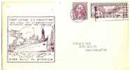 US - 2 - SHIPS - FIRST VOYAGE S.S. MANHATTAN   Largest Ship Ever Built In America NY To HAMBURG - VF CACHETED COVER - Enveloppes évenementielles