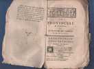 ALEXANDRE GUILLAUME DE MOISSY - 1750 - PIECE DE THEATRE LE PROVINCIAL A PARIS OU LE POUVOIR DE L´AMOUR ET DE LA RAISON - French Authors