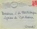 Lettre De Paris Rue De La Reine Blanche Pour Lignande Bordeaux Avec 741A 1947 - Briefe U. Dokumente