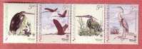 PURPLE HERON - Ardea Purpurea  ( Croatia Set Of 4. MNH** ) Egret Ardée Airone Garza ( World Wide Fund For Nature – WWF ) - Storks & Long-legged Wading Birds