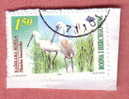 HERONS ( Bosnia Used Stamp On Paper ) Egret Héron Ardée Fischreiher Reiher Garza Airone Reiger Bird - Storchenvögel