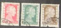 Argentina 1952 Eva Peron 3 Stamps - Oblitérés