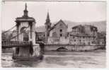 SEYSSEL EN 1954  - EGLISE ET PONT SUSPENDU - Seyssel