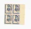 1954 - Nederland Pays Bas - Bloc De 4 Timbres Neufs - Sans Charnière - 10 C - Yvert N° 623 - Unused Stamps