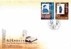FDC(B) 2010 Great Chinese Educators Stamps Book Teacher Stamp On Stamp Famous Costume Confucius Calligraphy - Sonstige & Ohne Zuordnung