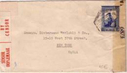 PORTUGAL - GUERRE 39/45 - LETTRE Avec DOUBLE CENSURE De MOZAMBIQUE Pour NEW-YORK (USA) - 1944 - RARE - Mozambique