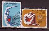 Y8743 - SAN MARINO Ss N°865/66 - SAINT-MARIN Yv N°820/21 - Used Stamps