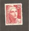 France N°729 Oblitéré Marianne De Gandon - 1945-54 Marianne Of Gandon