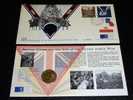 MONNAIES + TIMBRES = ROYAL MAIL & ROYAL MINT - 50th ANNIVERSARY OF THE END OF THE SECOND WORLD WAR - Maundy Sets & Gedenkmünzen