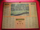 CALENDRIER-ALMANACH DES P.T.T  1963-LE TRIANON - LE-PUY DE DOME-N° 63-NOMENCLATURE DES COMMUNES-SERVICE POSTAL -FOIRES - Tamaño Grande : 1941-60