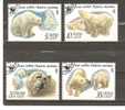 USSR 1987 - POLAR BEARS   - CPL. SET - USED OBLITERE GESTEMPELT - Beren