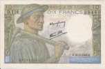 - FRANCE - BILLETS - 10 F - MINEUR - K - 25 - 9 - 1946 - K - N° 39460 - D . 116 - 10 F 1941-1949 ''Mineur''