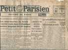 Le Petit Parisien Du 31/12/1942 Et Du 1er/1/1943 " Lettre Manuscrite De La Condamnation De GIRAUD" - Le Petit Parisien