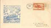 US - 2 - FIRST VOYAGE S.S. AMERICA UNITED STATES MAIL 1940 VF MARGINAL NUMBERED  Postage COMM CACHETED COVER - Enveloppes évenementielles