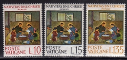 CITTÀ DEL VATICANO VATICAN VATIKAN 1964 NATALE CHRISTMAS NOEL WEIHNACHTEN NAVIDAD SERIE COMPLETA COMPLETE SET MNH - Unused Stamps