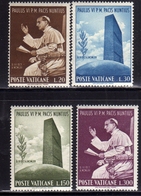 CITTÀ DEL VATICANO VATICAN VATIKAN 1965 VISITA PAPA PAOLO VI ALL'ONU UN VISIT POPE SERIE COMPLETA COMPLETE SET MNH - Ungebraucht