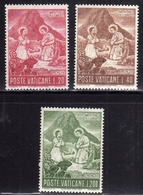CITTÀ DEL VATICANO VATICAN VATIKAN 1965 NATALE CHRISTMAS NOEL WEIHNACHTEN SERIE COMPLETA COMPLETE SET  MNH - Unused Stamps