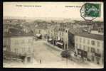 CPA  ANCIENNE- FRANCE- FEURS (42)- VUE DE LA RUE PRINCIPALE- ANIMATION- COMMERCES - Feurs