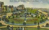 Britain United Kingdom Beach Road And Gardens, Weston-super-Mare Old Postcard [P1518] - Weston-Super-Mare