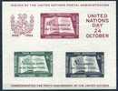 1955 Nazioni Unite New York Foglietto 10° Anniversario Nazioni Unite, Nuovo (**) - Blocs-feuillets