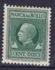 1931 / 37  - MARCA DA BOLLO A   " Tassa Fissa " -  Cent. 10 - Revenue Stamps