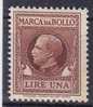 1931 / 37  - MARCA DA BOLLO A   " Tassa Fissa " -  Lire 1 - Revenue Stamps