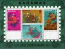 100 Jahre UPU 1974 Bahamas Block 10 ** 3€ Denkmal Weltpost-Verein Mit Emblem Erdkugel Globus Bloc Fogli Sheet Bf Caribic - Bahamas (1973-...)