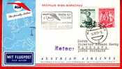 Erstflug Wien-Warschau 17.10.1953 Austrian Airles / Mit Ankunfstempel - First Flight Covers