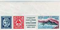 Nouvelle Calédonie: 1959 Beau Bloc N°2 Centenaire De La Poste Et Du Timbre (2 Légères Traces Au Dos) - Blocks & Sheetlets