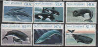 BALEINES (Antarctique Neo-Zelandais) Serie Complete Neufs ** Yv.# 21/6. Mammiferes Marins Du Terrritoire - Baleines