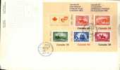 Canada Scott # 913a Souvenir Sheet FDC - 1981-1990