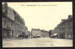 CPA  ANCIENNE- FRANCE- MALESHERBES (45)- PLACE DU MARTROI ET RUE DE SOISY- DILIGENCE- CALECHE- AUTOGARAGE- COMMERCES- - Malesherbes