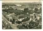 CPSM SAINT OUEN SOMME église Et Place Du Monument En Avion Au Dessus De LAPIE - Saint Ouen