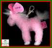 Pinkys Frilly Horse TY Beanies Babies - Plush - Figurine - Keychain - Porte-clés - Cheval - Andere & Zonder Classificatie