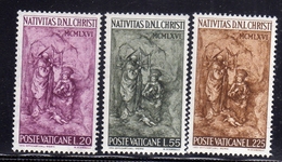 CITTÀ DEL VATICANO VATICAN VATIKAN 1966 NATALE CHRISTMAS NOEL WEIHNACHTEN SERIE COMPLETA COMPLETE SET MNH - Ungebraucht