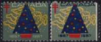 1967 - Canada - Christmas Tuberculosis Charity Stamp CINDERELLA LABEL VIGNETTE - Local, Strike, Seals & Cinderellas