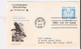 FDC Postal Card - Great Seal - Official Business - Scott # UZ2 - 1981-1990