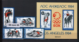 1984 OLYMPIC GAMES - L.ANGELES  4v.+S/S - MNH Bulgaria/Bulgarie - Summer 1984: Los Angeles