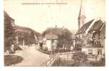 LAUTENBACH - ZELL   -   " LA RUE DU VILLAGE " Avec MONUMENT AUX MORTS - EGLISE Et RESTAURATION  -  Editeur : G.BRAUN - Guebwiller